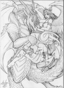 Rating: Explicit Score: 0 Tags: claws demon dragon e621 erection feathered_wings feathers female female/female genitals group growingdragon hi_res horn male membrane_(anatomy) membranous_wings monochrome mythological_creature mythological_scalie mythology nude oral penetration penis scales scalie tail tattoo wings User: bunchy7s
