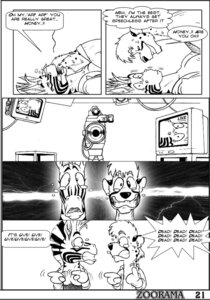 Rating: Questionable Score: 0 Tags: 2005 anthro black_and_white bodily_fluids breasts camera caught_in_the_act cheetah clenched_teeth comic dialogue duo e621 electronics embarrassed english_text extro felid feline female humor male male/female mammal monochrome multiple_scenes nexus nipples panicking recording scared screen shocked studio tears teeth television text tina_(nexus) worried zoorama_comics User: bunchy7s