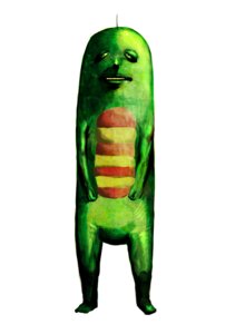 Rating: Safe Score: 0 Tags: ambiguous_gender e621 food green_body green_skin not_furry pickle_(food) pickleman simple_background solo unknown_artist what white_background User: bunchy7s
