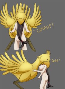Rating: Questionable Score: 0 Tags: avian avian_pred beak bird breasts chocobo duo e621 eyes_closed feathered_wings feathers female feral feral_pred final_fantasy final_fantasy_vii hi_res human human_prey mammal nipples open_mouth oral_vore simple_background skylark square_enix swallowing tail tail_feathers tifa_lockhart vore willing_prey wings User: bunchy7s