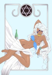 Rating: Explicit Score: 0 Tags: 1girls 2000 asanagi_aoi barefoot bikini_top bottle bracelet breasts dark-skinned_female dark_skin facial_mark female hexagram jewelry long_hair lying navel nude oh_my_goddess! pointy_chin rule34 sheets small_breasts swimsuit traditional_media urd white_hair wine User: bunchy7s