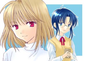 Rating: Questionable Score: 0 Tags: 2girls ahoge arcueid_brunestud artist_request blonde_hair blue_hair ciel ciel_(tsukihime) cup female glasses looking_at_viewer multiple_females multiple_girls rule34 school_uniform short_hair tsukihime turtleneck type-moon User: bunchy7s