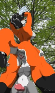 Rating: Explicit Score: 0 Tags: 2012 anthro anus arms_above_head balls black_hair black_lips black_nipples bodily_fluids breasts butt canid canine canis cherri_(mrhappy1987) cunnilingus duo e621 ear_piercing erection feathers female fox fur genital_fluids genitals grey_body grey_fur hair hi_res larger_female leg_markings licking lips low-angle_view male male/female mammal markings moan mr_happy mr_happy_(character) muscular nipples open_mouth oral orange_body orange_fur outside penis penis_towards_viewer photo_manipulation piercing plant precum raised_tail sex side_boob size_difference sky slim smaller_male socks_(marking) standing tail third-party_edit tongue tongue_out tree vaginal vulva wet wolf worm's-eye_view User: bunchy7s