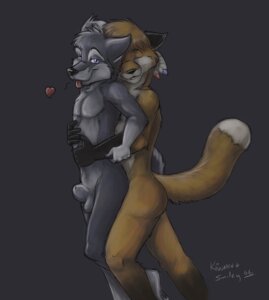 Rating: Explicit Score: 0 Tags: 2006 accessory animal_genitalia anthro balls biceps blue_eyes canid canine canis duo e621 eyes_closed feather_in_hair feathers flaccid fox from_behind_position fully_sheathed fur genitals grey_body grey_fur hair hair_accessory heart_symbol hug kiwaku kiwaku_(character) looking_at_viewer loose_feather love male male/male mammal muscular nude pecs penis sex sheath tail tongue tongue_out wolf User: bunchy7s