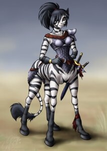 Rating: Safe Score: 0 Tags: 2004 armor belt black_hair clothing e621 equid equid_taur equine equine_taur evion female gloves hair handwear hooves mammal mammal_taur melee_weapon plate_armor quadruped scale_armor solo spaulder stripes sword tail taur unconvincing_armor warrior weapon zebra zebra_taur User: bunchy7s