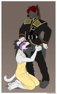 Rating: Explicit Score: 0 Tags: 2013 abs anthro anthro_on_anthro black_nose blush bulge canid canine canis claws clothed clothing crocdragon89 crossdressing domestic_dog dress duo e621 erection fellatio femboy final_fantasy final_fantasy_viii fur genitals gennaro jackrussel male male/male male_penetrated male_penetrating male_penetrating_male mammal oral oral_penetration penetration penile penis sex square_enix uniform wolf User: bunchy7s