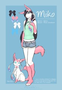Rating: Safe Score: 0 Tags: 2014 accelo anthro anthrofied black_hair blue_eyes bottomwear bow_tie bulge clothed clothing crop_top crossdressing e621 eeveelution english_text fan_character femboy feral generation_6_pokemon hair hi_res keyhole_clothing keyhole_topwear long_hair looking_at_viewer male midriff miko_(accelo) nintendo pokemon pokemon_(species) shirt shorts smile solo sylveon text topwear User: bunchy7s