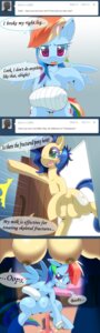 Rating: Explicit Score: 0 Tags: 2013 absurd_res ask_blog blue_body blue_feathers blue_fur blush bodily_fluids cast caught_in_the_act comic conditional_dnp cutie_mark dildo dripping duo e621 earth_pony english_text equid equine fan_character feathered_wings feathers female feral freckles friendship_is_magic fur genital_fluids genitals hair hasbro hi_res horse mammal milky_way_(flash_equestria) multicolored_hair my_little_pony mythological_creature mythological_equine mythology nude oze pegasus pony purple_eyes rainbow_dash_(mlp) rainbow_hair sex_toy tail teats text tumblr two_tone_hair vaginal_fluids vulva wing_boner wings User: bunchy7s