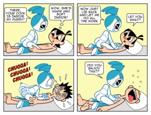 Rating: Explicit Score: 0 Tags: 1boy 1girls 2d comic dialogue english_dialogue english_text female fucked_silly human human/robot human_male humanoid jenny_wakeman male manuel_hogflogger my_life_as_a_teenage_robot robot robot_girl robot_humanoid rule34 sex sheldon_lee smooth_skin straight tagme talking talking_to_partner text User: bunchy7s