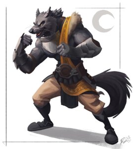 Rating: Safe Score: 0 Tags: abs anthro armor athletic belt biceps biped black_nose bloodshot23 boots bottomwear brown_eyes canid canine canis clothed clothing e621 fangs fighting_pose flexing footwear fur grey_body grey_fur grin male mammal moon muscular muscular_anthro pants pecs pose shoes smile solo standing tattoo teeth topless vein warrior whiskers wide_stance wolf User: bunchy7s