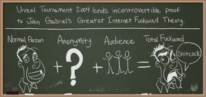 Rating: Safe Score: 0 Tags: chalk chalkboard e621 english_text epic_games grandfathered_content group human human_only humor information_board internet john_gabriel line_art male mammal math not_furry penny_arcade solo_focus text the_truth unknown_artist unreal_(series) User: bunchy7s