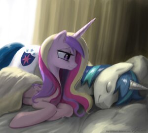 Rating: Safe Score: 0 Tags: 2012 bed canon_couple cutie_mark duo e621 equid equine eyes_closed feathered_wings feathers female feral friendship_is_magic furniture hair hasbro horn inside john_joseco long_hair male mammal multicolored_hair my_little_pony mythological_creature mythological_equine mythology on_bed pillow pink_body pink_feathers princess_cadance_(mlp) purple_eyes shining_armor_(mlp) sleeping smile two_tone_hair under_covers unicorn winged_unicorn wings User: bunchy7s