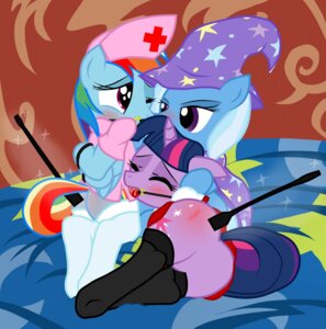 Rating: Explicit Score: 0 Tags: absurd_res ball_gag bdsm blue_body blue_feathers blue_fur bondage bound butt butt_slap dominant dominant_female e621 equid equine eyes_closed feathered_wings feathers female female/female female_dominating_female feral feral_on_feral friendship_is_magic fur gag gagged group group_sex hair hasbro hi_res horn intraspecies magic mammal multicolored_hair my_little_pony mythological_creature mythological_equine mythology pegasus purple_body purple_eyes purple_fur purple_hair pyruvate rainbow_dash_(mlp) rainbow_hair raised_tail rear_view reddened_butt riding_crop sex slap spanking submissive submissive_female tail threesome trio trixie_(mlp) twilight_sparkle_(mlp) two_tone_hair unicorn welt whip wings User: bunchy7s