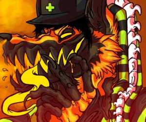 Rating: Safe Score: 0 Tags: ambiguous_gender anatomy anthro biped black_claws black_hair bone canid canine claws clothing creepy digital_media_(artwork) e621 empty_eyes fur hair hat headgear headshot_portrait headwear kazspaz lapfox_trax long_tongue mammal monster negaren open_mouth orange_body orange_fur orange_skin orange_theme portrait red_cross sharp_teeth side_view solo spine stripes teeth tongue yellow_sclera yellow_tongue User: bunchy7s