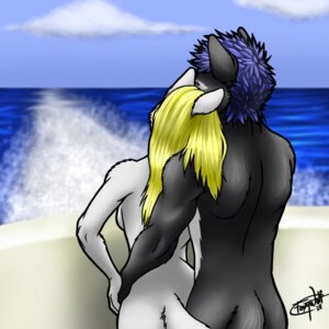 Rating: Questionable Score: 0 Tags: 1:1 anthro blue_hair boat breasts cloud detailed_background duo e621 female foxywolf hair long_hair male nude outside romantic romantic_ambiance romantic_couple sand sea seascape side_boob sky tail vehicle water watercraft User: bunchy7s