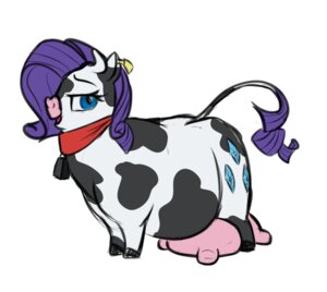 Rating: Questionable Score: 0 Tags: 2014 alternate_species blue_eyes bovid bovine butt calorie cattle cowbell cutie_mark dairy_cattle e621 ear_piercing ear_tag eyeshadow fan_character female feral friendship_is_magic hair hasbro holstein_friesian_cattle looking_at_viewer makeup mammal my_little_pony piercing purple_hair raricow_(mlp) rarity_(mlp) solo standing teats udders User: bunchy7s