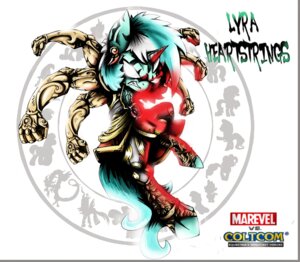Rating: Safe Score: 0 Tags: 2012 absurd_res asura's_wrath clothing e621 english_text equid equine europamaxima female friendship_is_magic glowing glowing_eyes hair hasbro hi_res horn lyra_heartstrings_(mlp) mammal multicolored_hair my_little_pony mythological_creature mythological_equine mythology solo text two_tone_hair unicorn User: bunchy7s