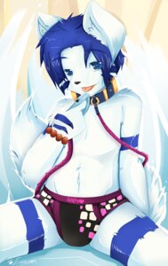 Rating: Questionable Score: 0 Tags: anthro black_nose blue_body blue_eyes blue_fur blue_hair bulge canid canine canis clothed clothing collar e621 ende femboy fur hair hockeywolf leash male mammal open_mouth slave solo suggestive tail tongue topless underwear wolf wristband User: bunchy7s
