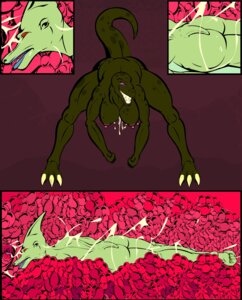 Rating: Explicit Score: 0 Tags: anthro bent_over bodily_fluids body_inside_body breasts butt cervix cutaway dinosaur duo e621 featherscale female female/female genital_fluids head_first hi_res internal internal_vaginal muscular nipples non-mammal_breasts non-mammal_nipples open_mouth prehistoric_species reptile scalie sharp_teeth size_difference spots tail teeth unbirthing vaginal vaginal_fluid_string vaginal_fluids vore User: bunchy7s