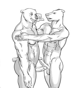 Rating: Explicit Score: 0 Tags: anthro balls bear bear_boy_(furronika) canid canine canis domestic_dog duo e621 erection eye_contact furronika genitals greyscale hi_res humanoid_genitalia humanoid_penis looking_at_another male male/male mammal monochrome muscular muscular_male penis simple_background standing teeth thick_penis white_background User: bunchy7s