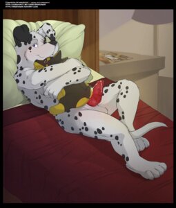Rating: Explicit Score: 0 Tags: 2012 animal_genitalia animal_penis anthro balls bed bed_sheet bedding biped blue_eyes bodily_fluids canid canine canine_genitalia canine_penis canis crossed_arms cum dalmatian digital_media_(artwork) domestic_dog e621 e621_post_recursion erection fur furniture genital_fluids genitals hi_res holding_object hug inside knot lamp looking_at_viewer lying magazine male mammal nude on_back on_bed penis pillow plushie redrusker solo tail text url vein veiny_knot veiny_penis watermark User: bunchy7s