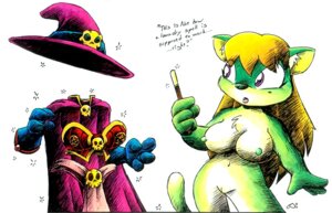 Rating: Explicit Score: 0 Tags: animate_inanimate anthro blonde_hair breasts chest_tuft clothing dialogue doing_it_wrong domestic_cat drake_fenwick e621 english_text felid feline felis female fur genitals green_body green_fur green_nipples hair hat headgear headwear living_clothing magic magic_user mammal markings mole_(marking) navel nipples nude oops solo tail text tuft undressing_self undressing_spell vulva wand User: bunchy7s