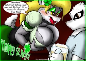 Rating: Questionable Score: 0 Tags: 2008 alcohol anthro bar barmaid beer beth_blosoms beverage big_breasts blonde_hair blush breast_grab breasts cleavage clothed clothing clover_(plant) clover_leaf drunk duo e621 english_text female food four_leaf_clover greycat_rademenes hair hand_on_breast holidays lagomorph leaf leporid lipstick makeup male mammal plant rabbit st._patrick's_day substance_intoxication text User: bunchy7s