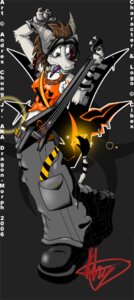 Rating: Safe Score: 0 Tags: 2006 4_fingers alternative_fashion andres_chung_jr anthro bass_guitar belt biohazard_symbol biped black_body black_eyes black_fur bondage_pants boots bottomwear bovid brown_hair caprine cargo_pants chain chelsea_hawk cibex claws clothing copyright_symbol e621 ear_piercing electric_guitar felid feline female fingers footwear fur glamfur goat goth gothfur guitar hair hazard_symbol heterochromia holding_musical_instrument holding_object hybrid ibex looking_aside mall_goth mammal metal midriff musical_instrument nipple_outline pants phat_pants piercing playing_guitar playing_music plucked_string_instrument purple_eyes purple_sclera raised_arm rocking_out shirt shoes short_hair simple_background solo standing string_instrument symbol tail tail_tuft tank_top text tongue tongue_out topwear tuft white_body white_fur y2k_(graphic_design) User: bunchy7s