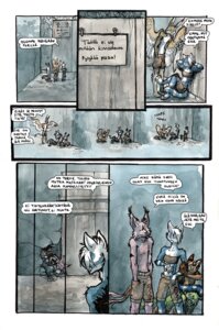 Rating: Safe Score: 0 Tags: anthro biped bottomwear canid canine clothed clothing comic dialogue e621 feathered_wings feathers female finnish_text fox hair hand_in_pocket hands_in_both_pockets male mammal minna_sundberg pahistenlistijat pockets shorts speech_bubble tail text topless translated unavailable_at_source white_hair wings User: bunchy7s
