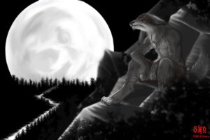 Rating: Safe Score: 0 Tags: 2009 3:2 anthro biped bottomwear canid canine canis chain clothed clothing detailed_background e621 full_moon jewelry male mammal moon necklace night outside plant red_eyes shorts sitting solo supermoon tail topless tree wolf wood xieg User: bunchy7s