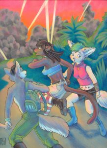 Rating: Safe Score: 0 Tags: 2004 anthro blue_eyes canid canine canis clothed clothing domestic_cat e621 ear_piercing felid feline felis female fennec_fox fox furgonomics group hi_res kacey male mammal piercing running skimpy tail tail_clothing true_fox wolf User: bunchy7s