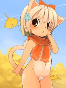 Rating: Explicit Score: 0 Tags: 3:4 anthro biped blonde_hair breasts brown_eyes camel_toe clothed clothing domestic_cat e621 felid feline felis female flat_chested flower fuyunon hair loli mammal plant pussy_tape ribbons scarf short_hair skimpy solo standing tail tape young young_anthro young_female User: bunchy7s