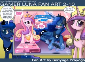 Rating: Safe Score: 0 Tags: blue_body blue_eyes blue_feathers blue_hair blush crown cutie_mark dialogue duo e621 english_text equid equine feathered_wings feathers female feral friendship_is_magic hair hasbro headgear horn john_joseco long_hair mammal multicolored_hair my_little_pony mythological_creature mythological_equine mythology pink_body pink_eyes pink_feathers princess_cadance_(mlp) princess_luna_(mlp) quadruped seiryuga tail text tiara url winged_unicorn wings User: bunchy7s