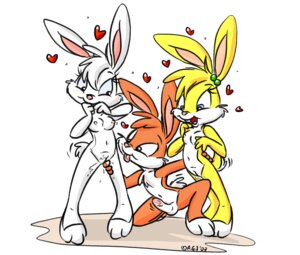 Rating: Explicit Score: 0 Tags: andy_(andybunny) andybunny anthro balls bodily_fluids breasts crouching e621 erection female genital_fluids genitals group group_sex heart_symbol lagomorph leporid male male/female mammal mimi_(andybunny) nipples nude penis rabbit sally_(andybunny) sex simple_background smile standing threesome tongue toony trio vaginal_fluids vulva white_background young young_anthro User: bunchy7s