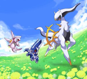 Rating: Safe Score: 0 Tags: ambiguous_gender arceus cloud dialga e621 ev133 flower generation_4_pokemon grass group legendary_pokemon nature nintendo outside palkia plant pokemon pokemon_(species) red_eyes sky tail User: bunchy7s