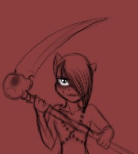 Rating: Safe Score: 0 Tags: anthro black_eyes bone digital_drawing_(artwork) digital_media_(artwork) e621 equid equine female hasbro horse jrvanesbroek looking_at_viewer mammal melee_weapon my_little_pony polearm pony red_background scythe simple_background skull solo weapon User: bunchy7s