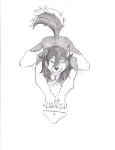 Rating: Questionable Score: 0 Tags: anthro biped canid canine canis clothing domestic_dog dustyvalentino e621 female front_view graphite_(artwork) hi_res husky looking_at_viewer lying mammal nordic_sled_dog nude nymphetamine on_front panties simple_background solo spitz tail traditional_media_(artwork) underwear white_background User: bunchy7s