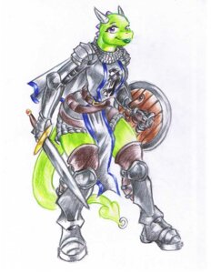 Rating: Safe Score: 0 Tags: armor avelina bittenhard bottomwear cape clothing dragon e621 female furgonomic_piercing furgonomics horn knight lipstick loincloth makeup melee_weapon mythological_creature mythological_scalie mythology piercing plate_armor scalie shield solo sword tail tail_piercing warrior weapon wide_hips User: bunchy7s