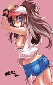 Rating: Explicit Score: 0 Tags: ass ass_cleavage ass_crack baseball_cap blue_eyes breasts brown_hair butt_crack denim_shorts erect_nipples female female_only hands_on_head hat highres hilda_(pokemon) human large_breasts long_hair looking_back messy_hair nintendo nipples open_mouth pokemon pokemon_bw ponytail rule34 short_shorts shorts sideboob simple_background solo tied_hair tokita_monta User: bunchy7s