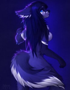 Rating: Questionable Score: 0 Tags: 2013 anthro atria biped blue_background blue_body blue_eyes blue_fur blue_theme breasts canid canine chest_tuft cool_colors countershading digital_media_(artwork) e621 ears_back falvie female fennec_fox fluffy fluffy_tail fox fur gloves_(marking) glowing hair hi_res long_hair looking_at_viewer looking_back mammal markings nude pivoted_ears pose sad shy side_boob simple_background solo standing tail true_fox tuft white_body white_fur User: bunchy7s