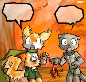 Rating: Safe Score: 0 Tags: anthro aquatic arthropod crustacean decapod detailed_background dialogue duo_focus e621 empty_speech_bubble feral group heart_symbol lobster malacostracan male mammal mustelid otter rodent sciurid sheer_(artist) speech_bubble tail tree_squirrel tribal User: bunchy7s