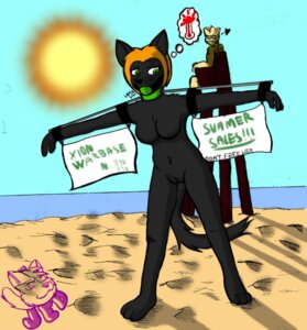 Rating: Explicit Score: 0 Tags: anthro ball_gag bdsm beach bondage bound breasts detailed_background domestic_cat duo e621 exhibitionism felid feline felis female gag gagged genitals heart_symbol jedader mammal nariklei nude outside public safe_guard sand sea seaside shadow sky sun tydrian vulva walking water User: bunchy7s