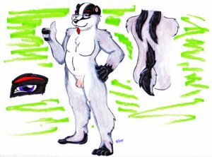 Rating: Explicit Score: 0 Tags: anthro badger balls beard black_body black_fur e621 eyebrows facial_hair flaccid foreskin fur genitals gesture grey_body grey_fur hand_gesture male mammal marker_(artwork) model_sheet mustelid musteline nextstep nextstep_(character) nude pecs penis plantigrade red_beard red_eyebrows red_facial_hair simple_background solo standing thumbs_up traditional_media_(artwork) white_body white_fur User: bunchy7s