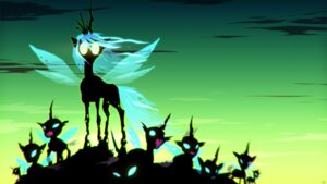 Rating: Safe Score: 0 Tags: 16:9 2012 ambiguous_gender arthropod blue_eyes blue_hair changeling_(mlp) cmaggot drone_(mlp) e621 equid fangs feral friendship_is_magic glowing group hair hasbro hi_res horn insect_wings looking_at_viewer mammal my_little_pony outside quadruped queen queen_chrysalis_(mlp) royalty sky sunset tail teeth what_has_magic_done widescreen wings User: bunchy7s