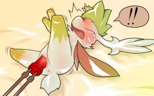 Rating: Explicit Score: 0 Tags: 16:10 blush bodily_fluids e621 exclamation_point eyes_closed female feral generation_4_pokemon genitals improvised_sex_toy konzaburou led legendary_pokemon light-emitting_diode nintendo open_mouth penetration pokemon pokemon_(species) shaymin sky_forme_shaymin solo tears vaginal vaginal_penetration vulva wet widescreen User: bunchy7s