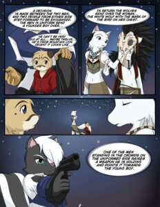 Rating: Safe Score: 0 Tags: anthro black_markings bone bone_mask canid canine canis comic cougar e621 english_text felid feline female gun handgun iuana_(raven_wolf) killing kit_milford kurapika magic_user male mammal markings mask mephitid pistol ranged_weapon raven_wolf shaman shiya_(raven_wolf) skull skull_mask skunk striped_markings striped_tail stripes tail tail_markings text tribal tribal_spellcaster tribe weapon wolf young young_anthro zack_magellan User: bunchy7s