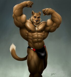 Rating: Questionable Score: 0 Tags: abs anthro beard biceps big_muscles braford brown_body brown_fur bulge chest_tuft clothed clothing cougar e621 facial_hair felid feline flexing fur goatee hairy huge_muscles looking_at_viewer male mammal muscular muscular_anthro muscular_male nipples novra pecs pose red_eyes scar solo speedo swimwear tail tattoo thong topless tuft underwear vein User: bunchy7s