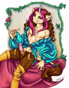 Rating: Explicit Score: 0 Tags: 5_fingers accessory anthro auradeva belt biped boots bottomwear brown_eyes brown_hair bulge classical_unicorn clothed clothing colored e621 equid equine erection femboy fingers footwear furgonomics genitals hair horn humanoid_genitalia humanoid_penis jewelry legwear male mammal multicolored_hair mythological_creature mythological_equine mythology necklace nipples off_shoulder pants partially_clothed penis pink_hair pose seishou shoes sitting smile solo spots tail tail_accessory tail_tuft tailband thigh_boots thigh_highs tuft unicorn User: bunchy7s