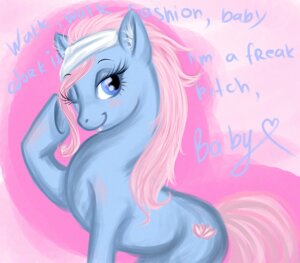 Rating: Safe Score: 0 Tags: accessory blue_body blue_eyes blue_skin blush cutie_mark e621 earth_pony enaya-thewhitewolfen equid equine female feral friendship_is_magic hair hair_accessory hairband hasbro hooves horse lotus_(mlp) mammal my_little_pony one_eye_closed pink_hair pony raised_hoof simple_background smile solo toony wink User: bunchy7s