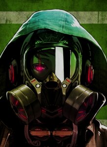 Rating: Safe Score: 0 Tags: abstract_background ambiguous_gender citrulluslanatus e621 filter gas_mask glowing hood lights mask red_eyes simple_background solo zipper User: bunchy7s